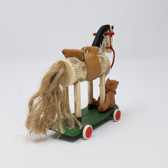 2000 Hallmark A Pony For Christmas #3 Handcrafted Keepsake Holiday Ornament - Picture 6 of 10